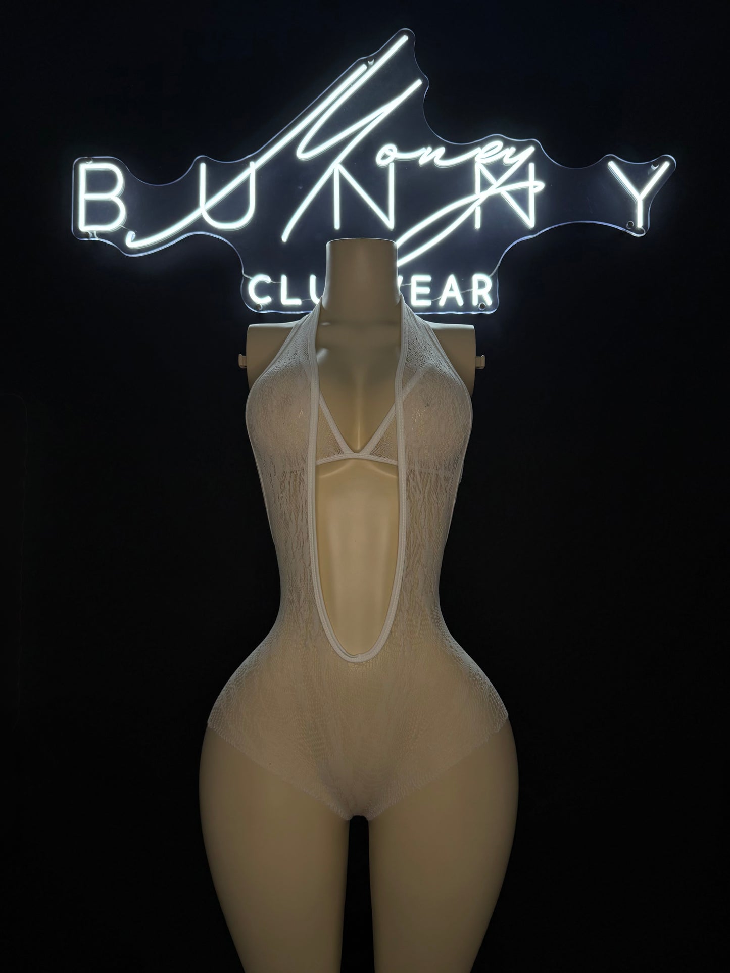 Stormy— White 3 Piece Set Thong Included