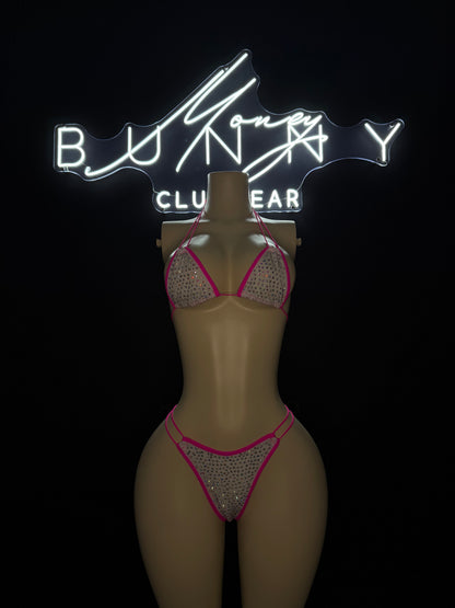 Candy— White & Pink Bikini