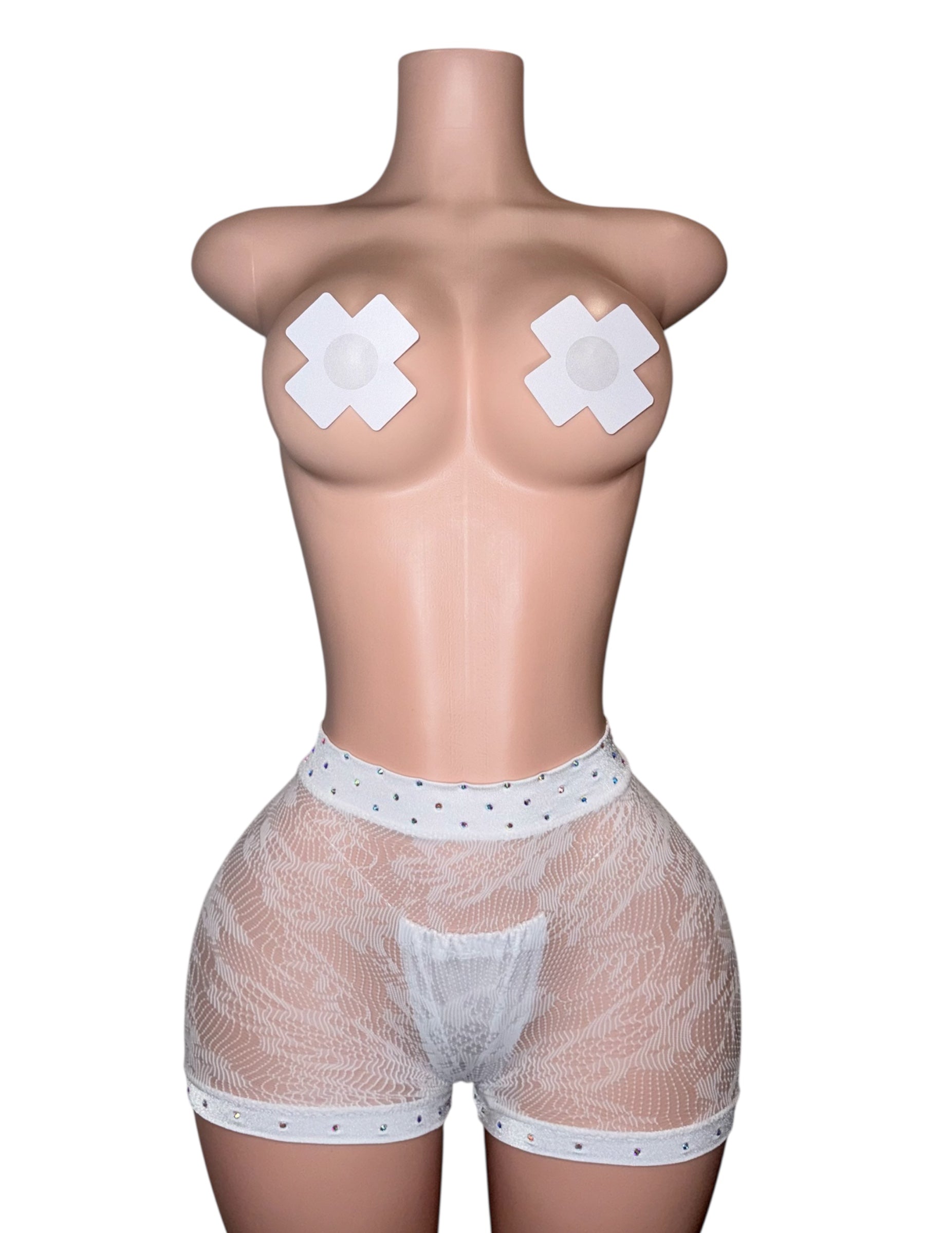 Diamond Sheer Lounge Short Set