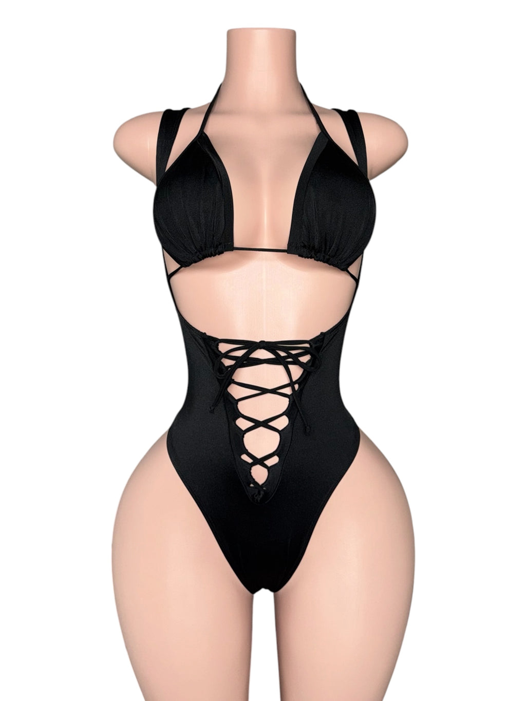 Dark Desire Lace-Up Bodysuit