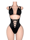 Dark Desire Lace-Up Bodysuit