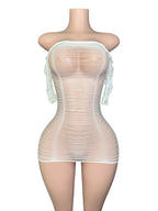 Sheer Elegance Mini Dress