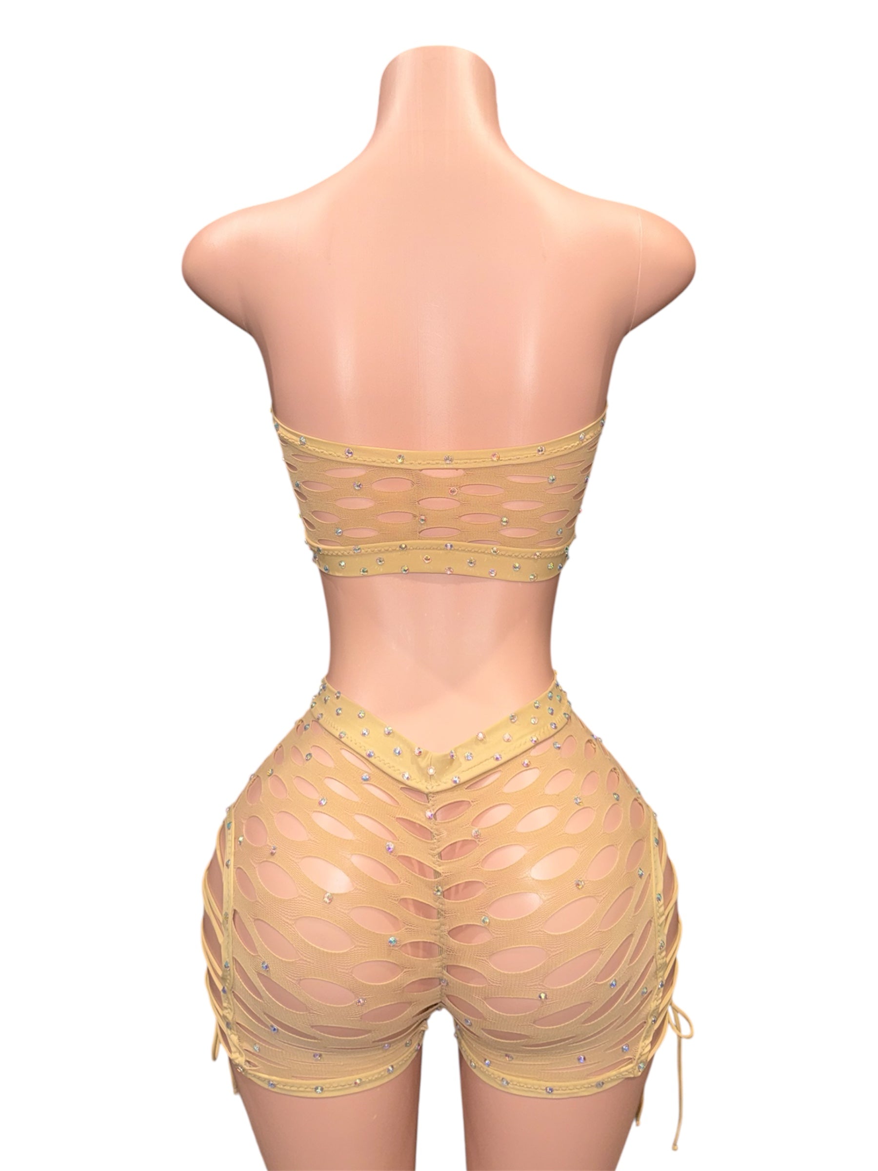 Nude Hustle Rhinestone Set
