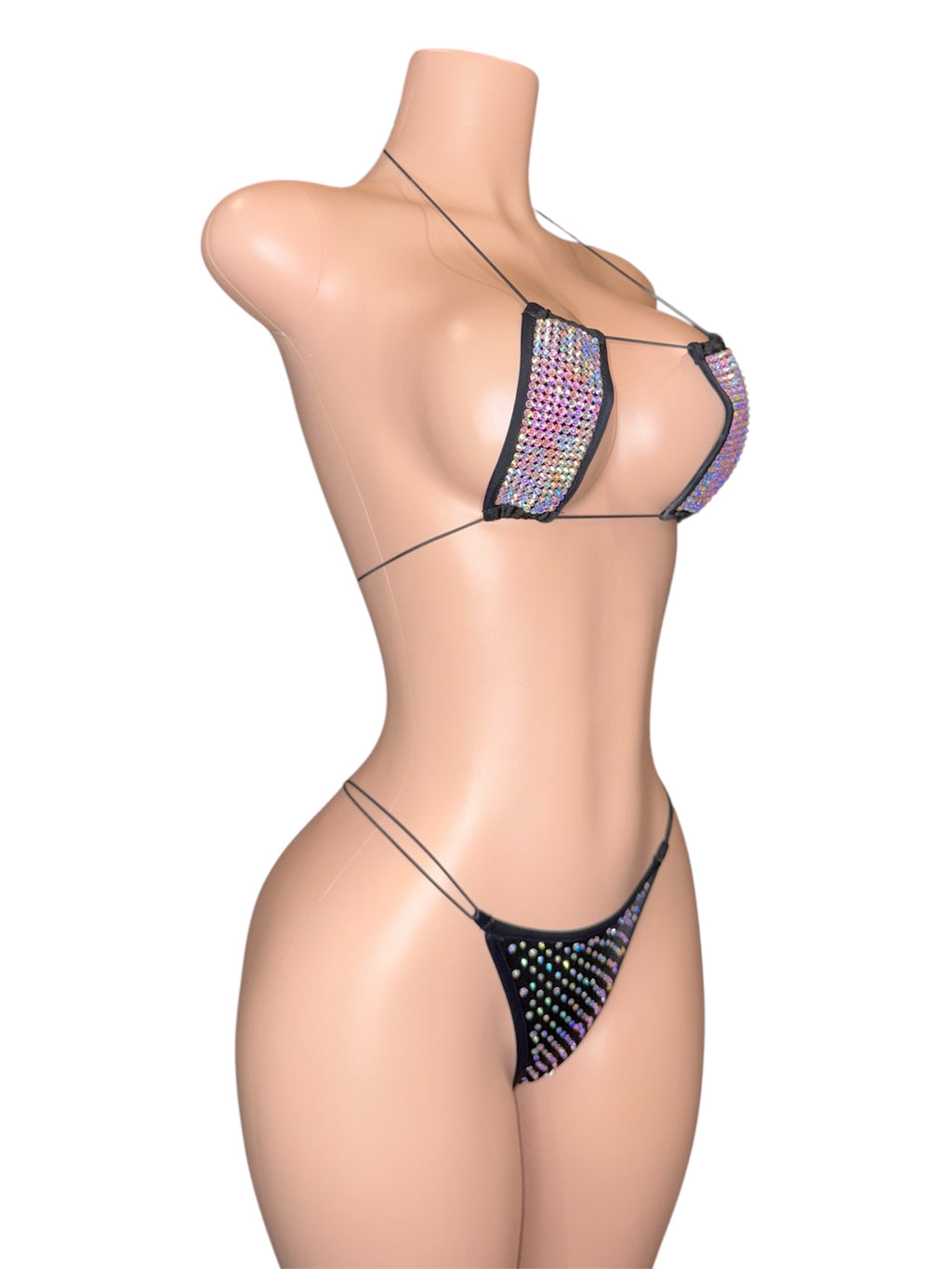 Diamond Nights Rhinestone Bikini Set