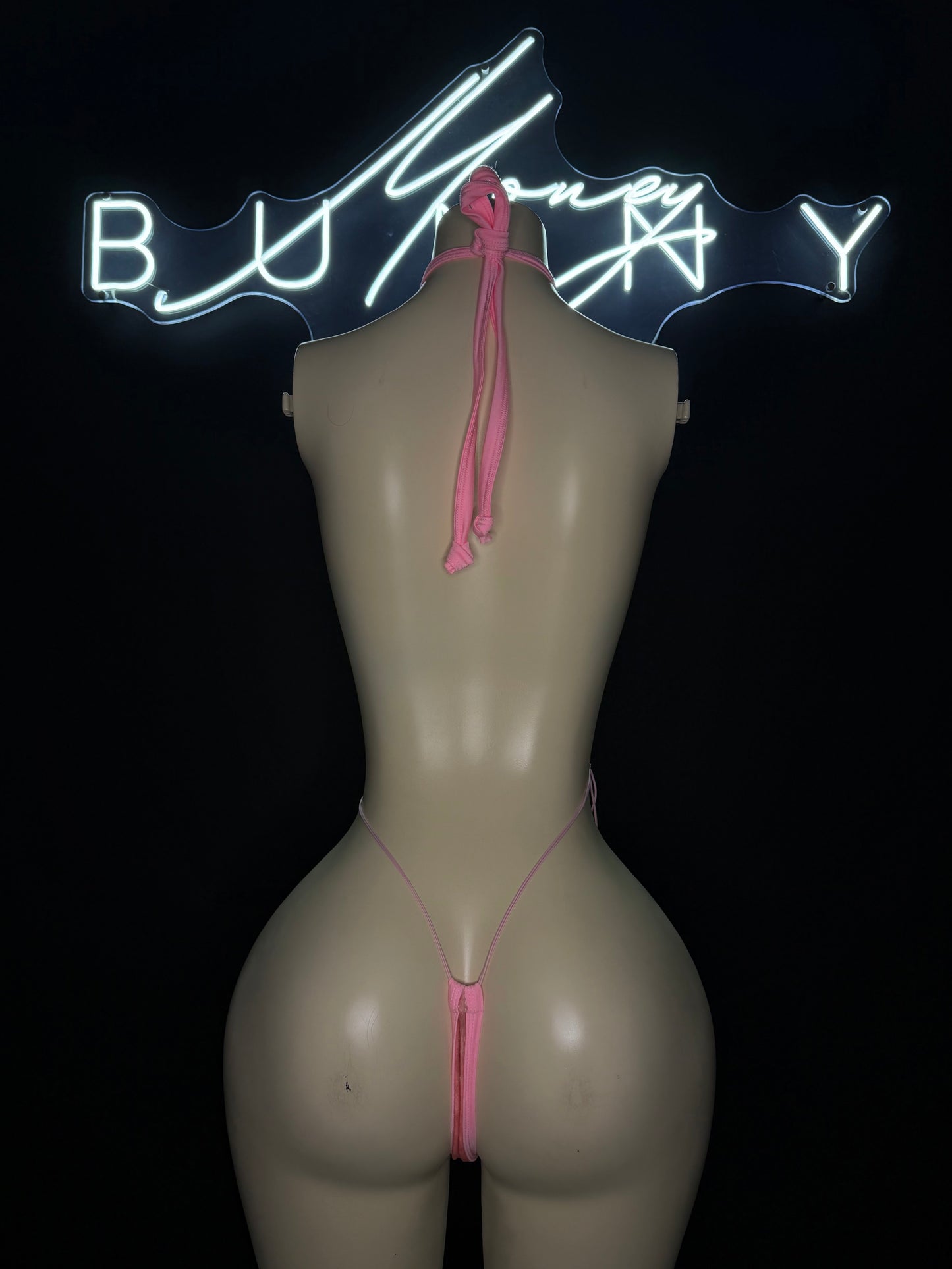 PrettyBaby— Velvet Pink Slingshot Fits S-L