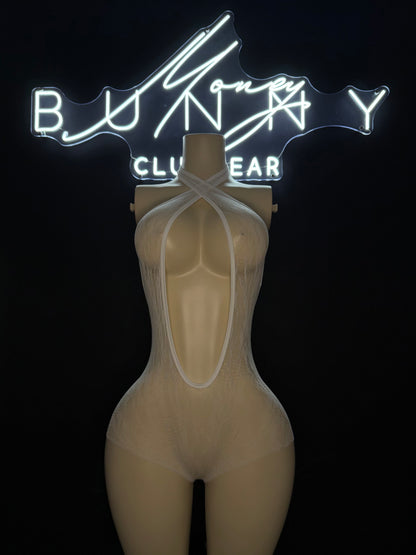 Stormy— White 3 Piece Set Thong Included
