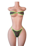 Midnight Money Rhinestone Bikini Set