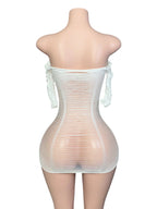 Sheer Elegance Mini Dress