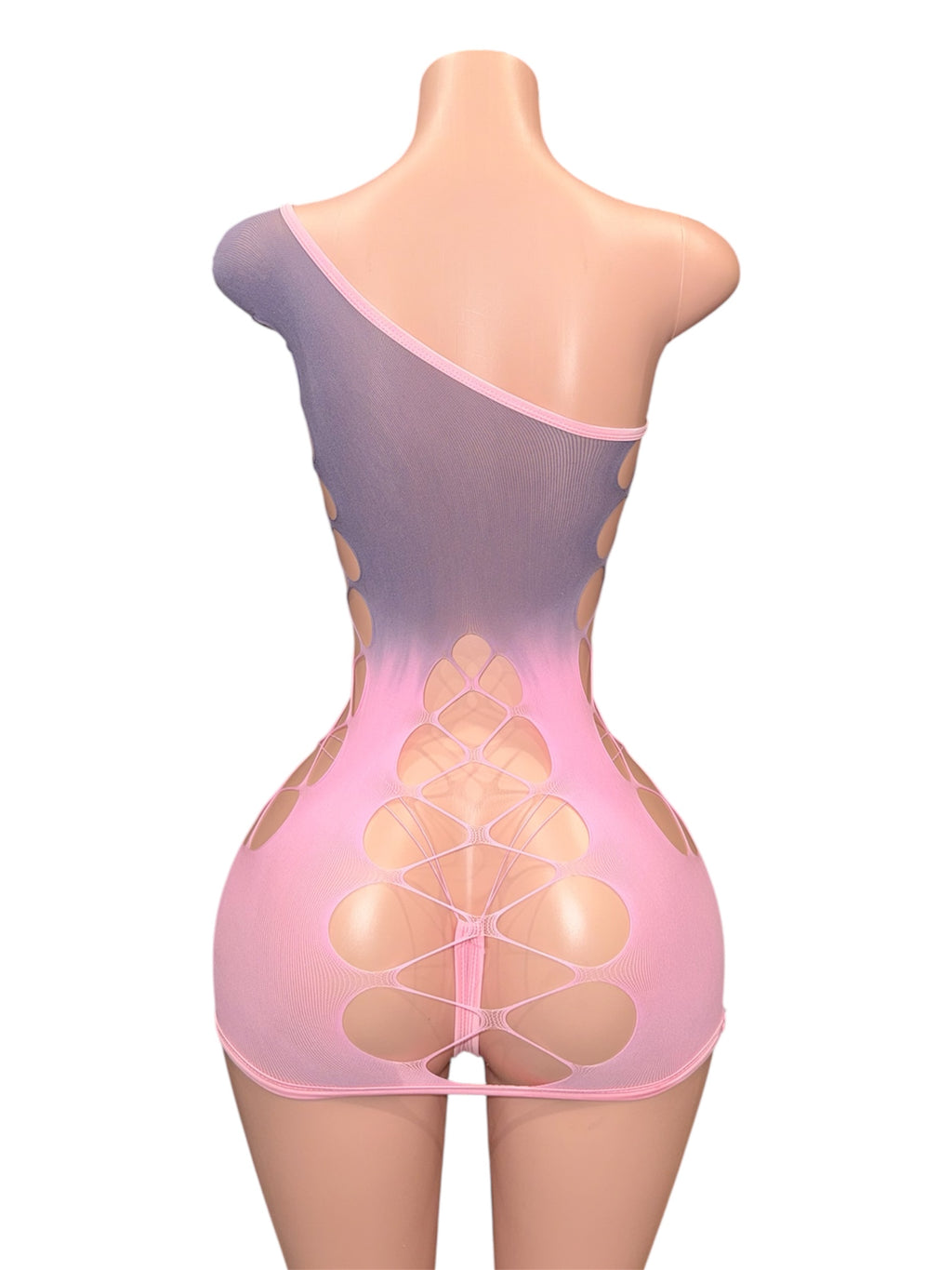 Lavender Blush Illusion Mini Dress