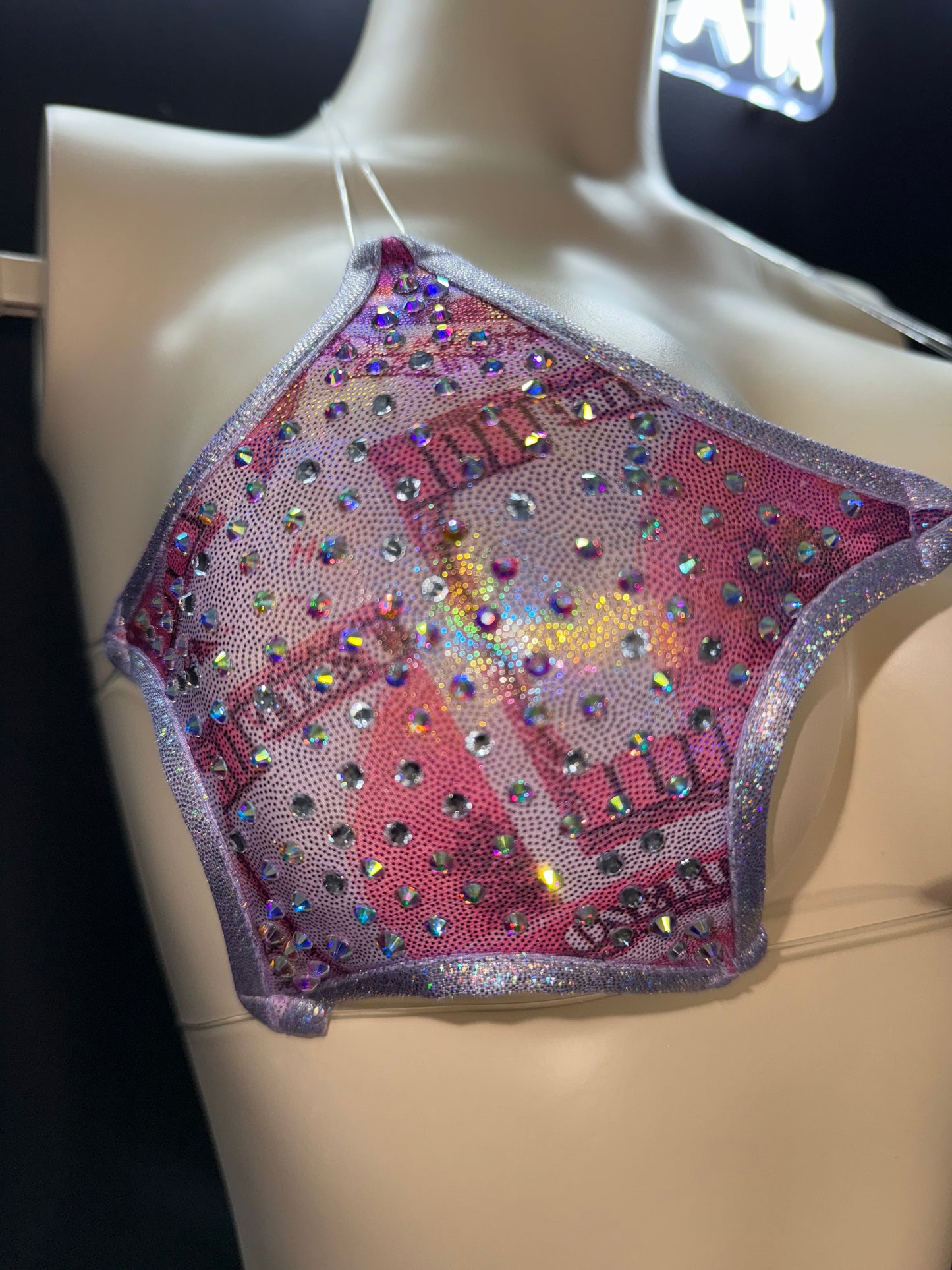 MillionaireBarbie— Pink Money Print Iridescent Set Fits S-L