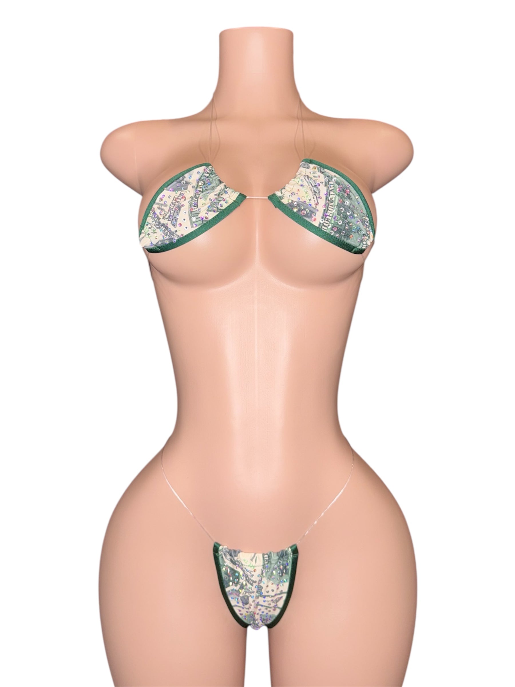 Green Profit Rhinestone Set