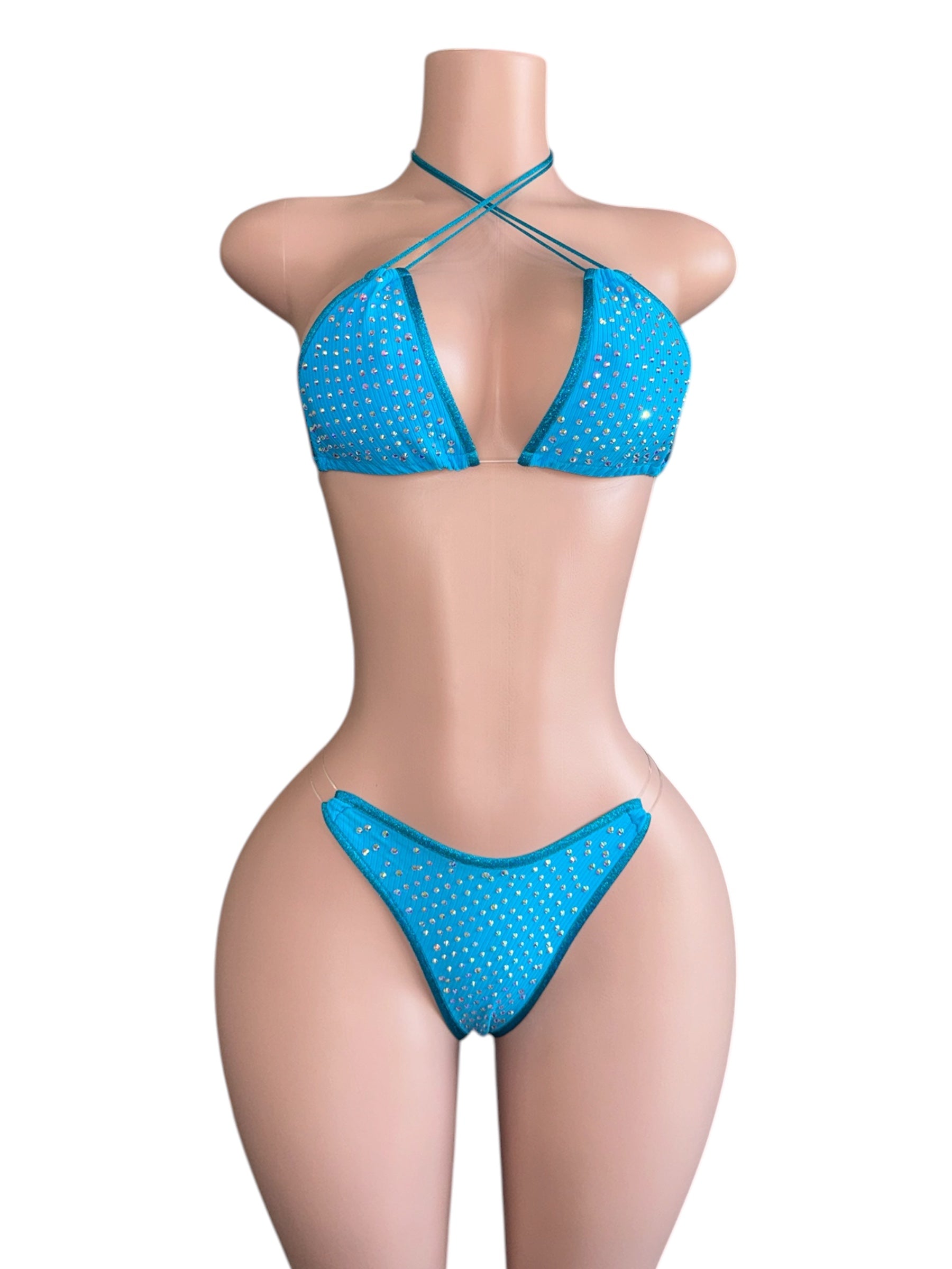 Ocean Drip Rhinestone Bikini