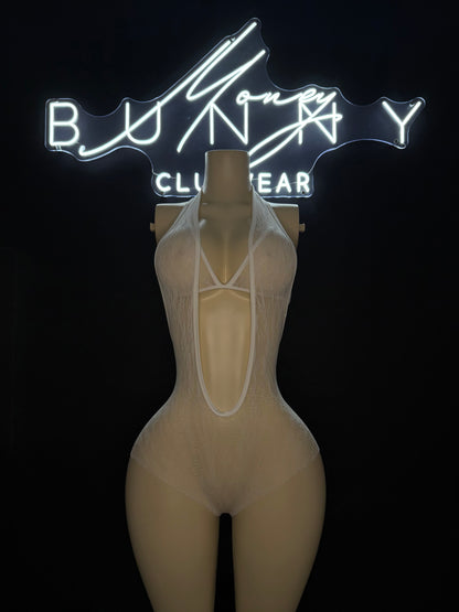 Stormy— White 3 Piece Set Thong Included