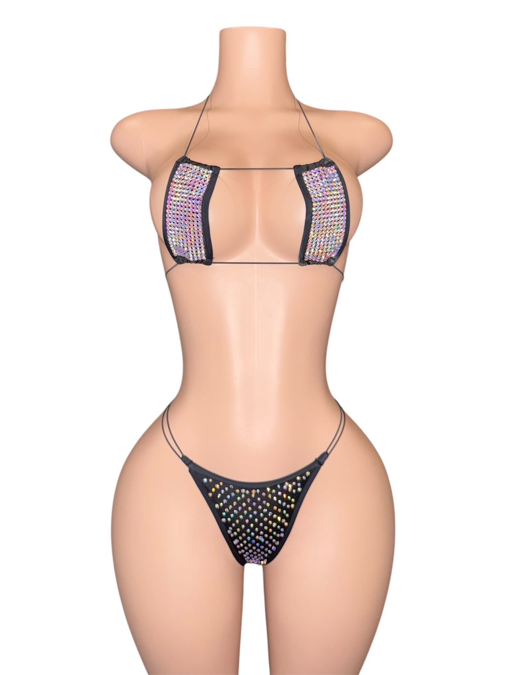 Diamond Nights Rhinestone Bikini Set