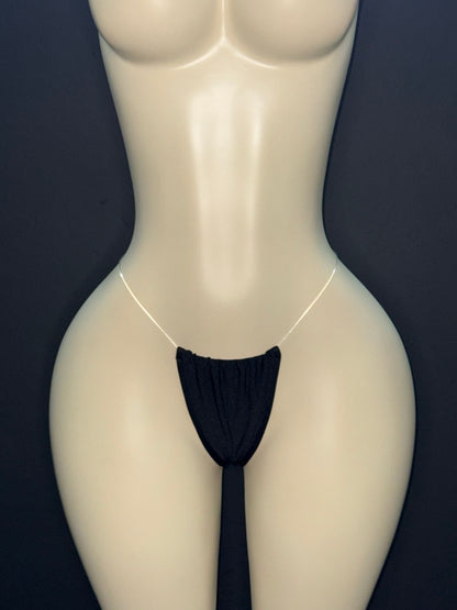 Black Invisible Thong