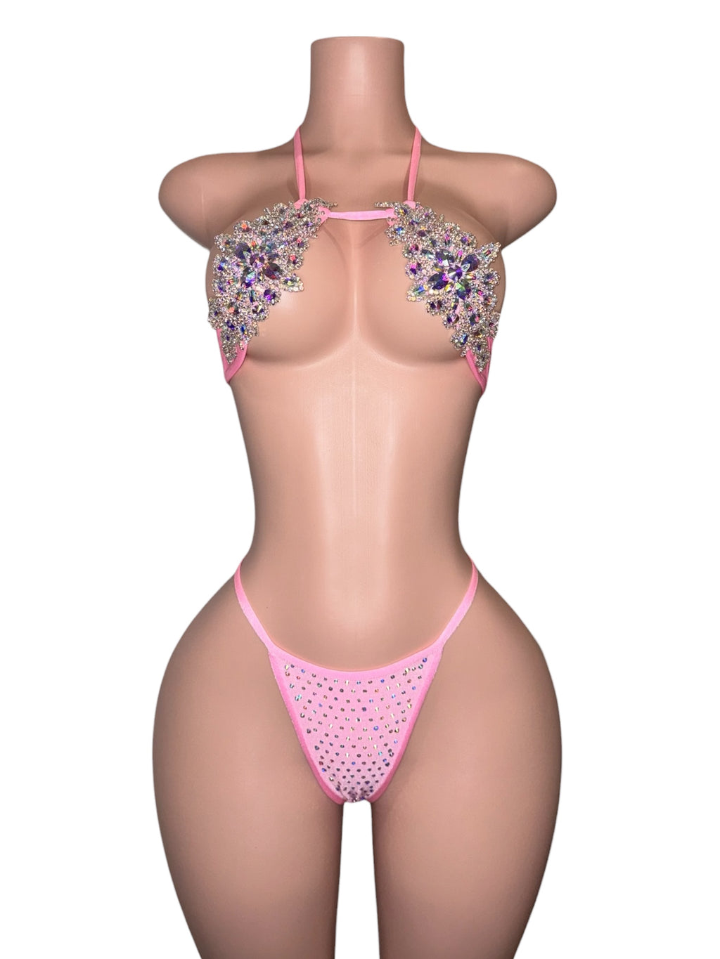 Pink Champagne Crystal Set