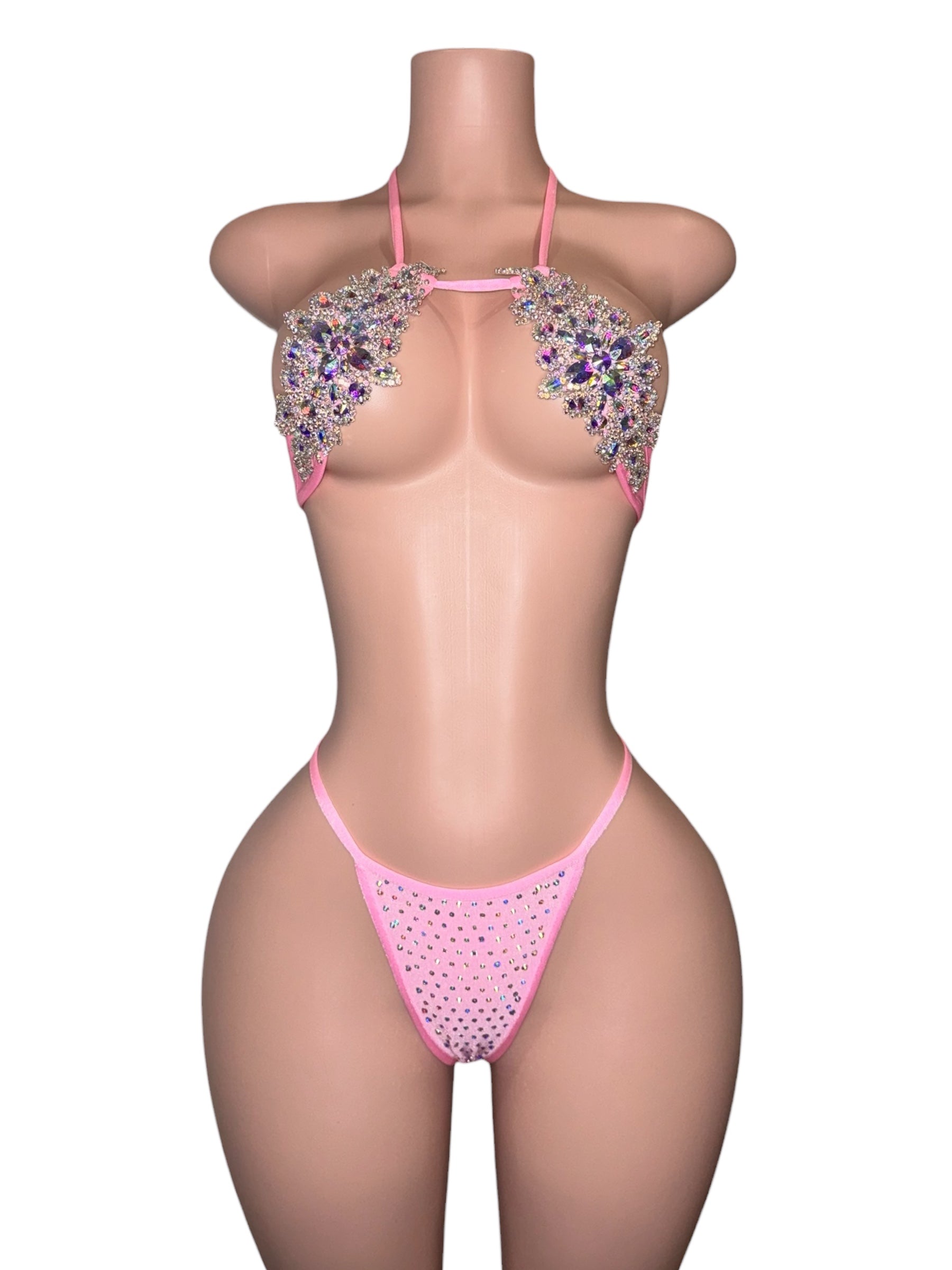 Pink Champagne Crystal Set