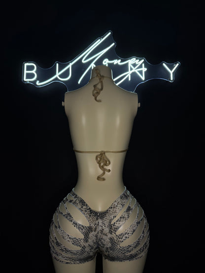 SavageSeduction— Snake Print Short Set Fits S-L