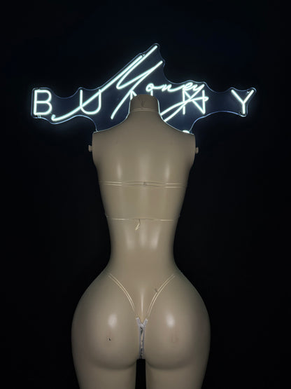 Mula— White & $ Print Set Fits S-M