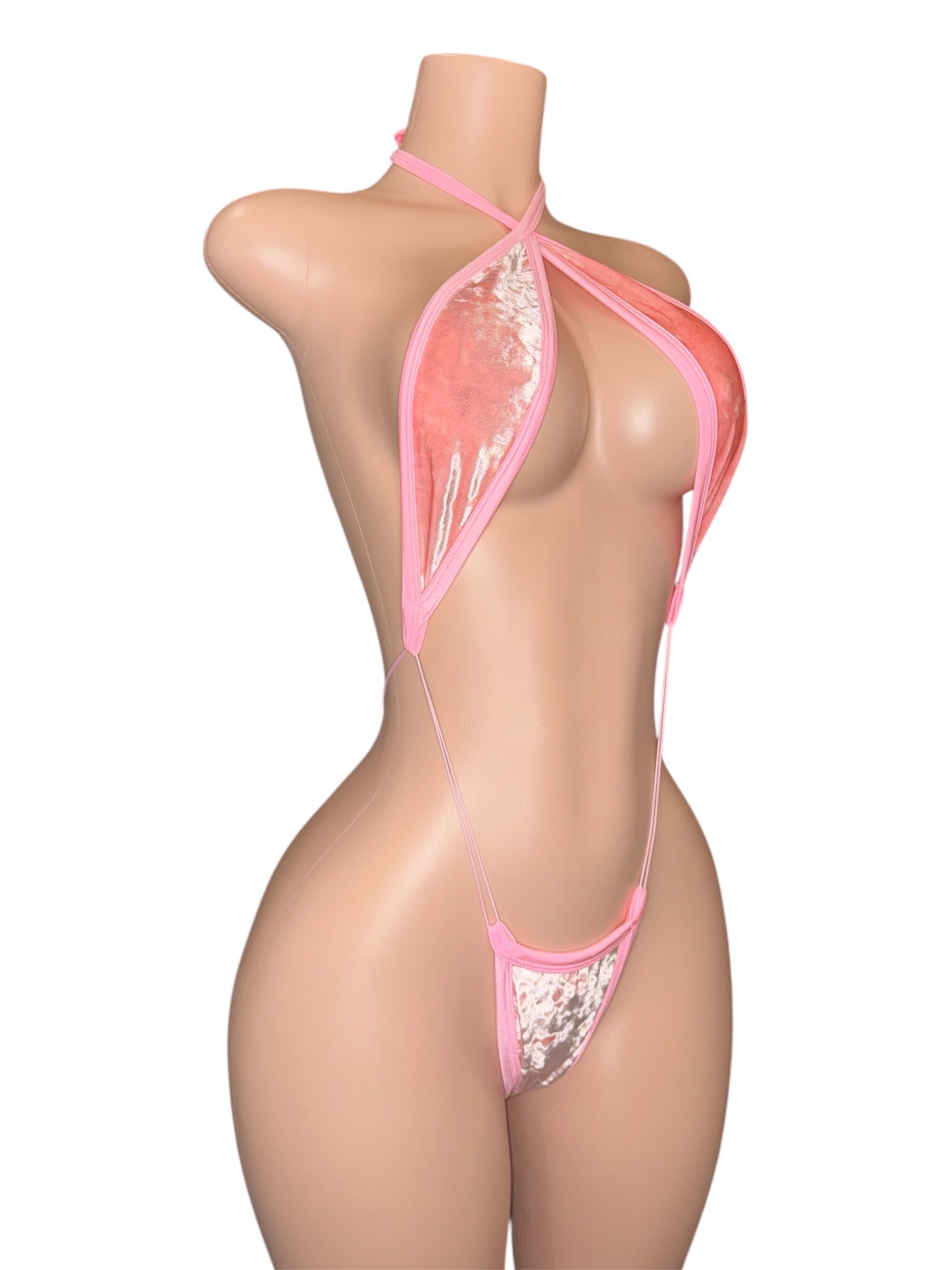 Pink Velvet Vixen Set