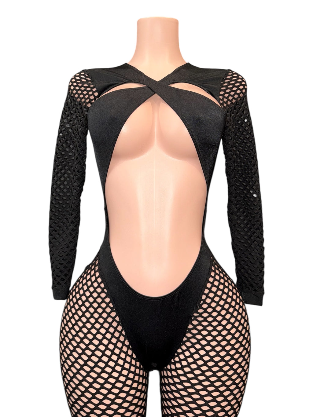 Midnight Shift Fishnet Bodysuit