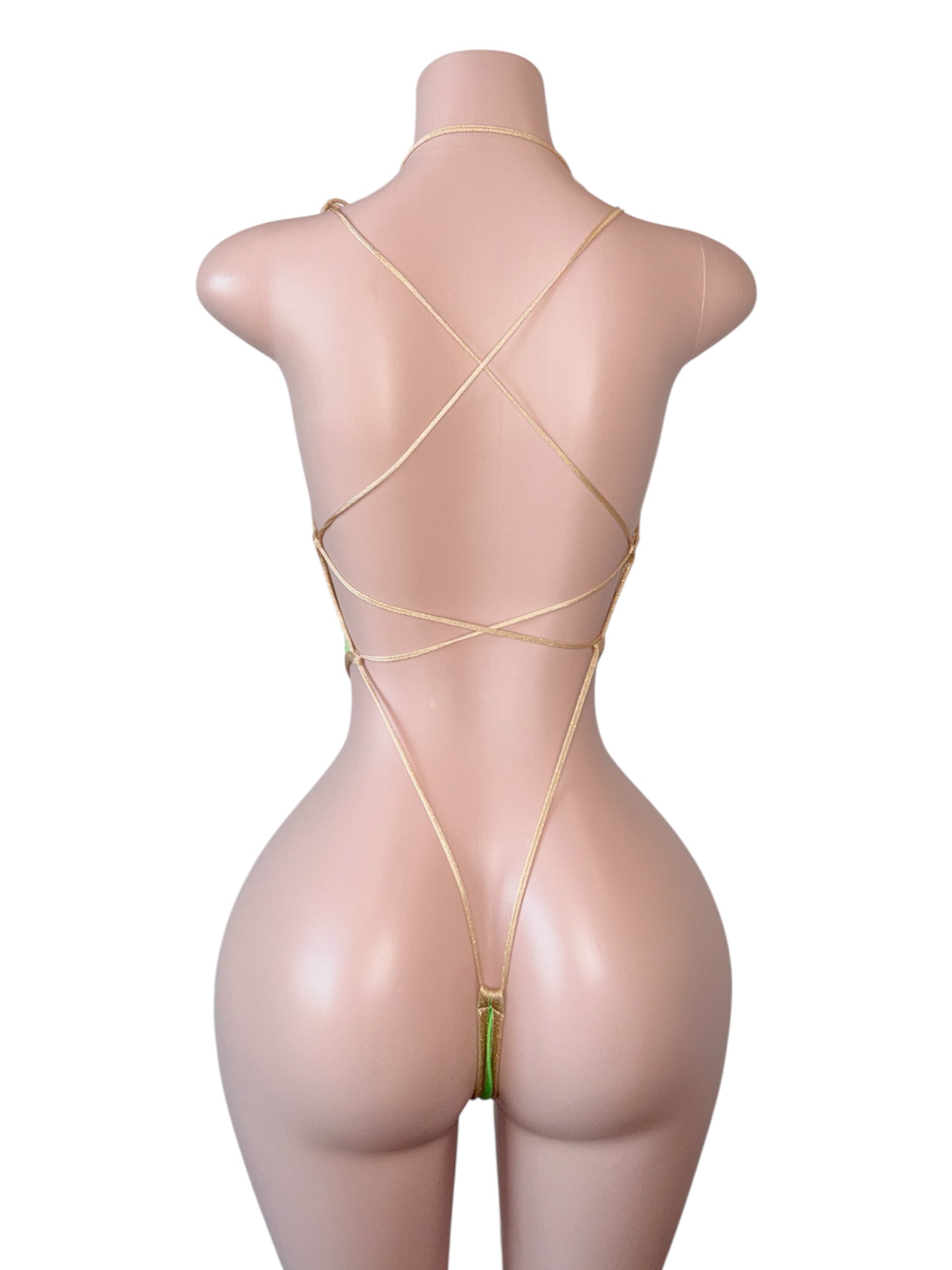 Lucky Money Rhinestone Bodysuit