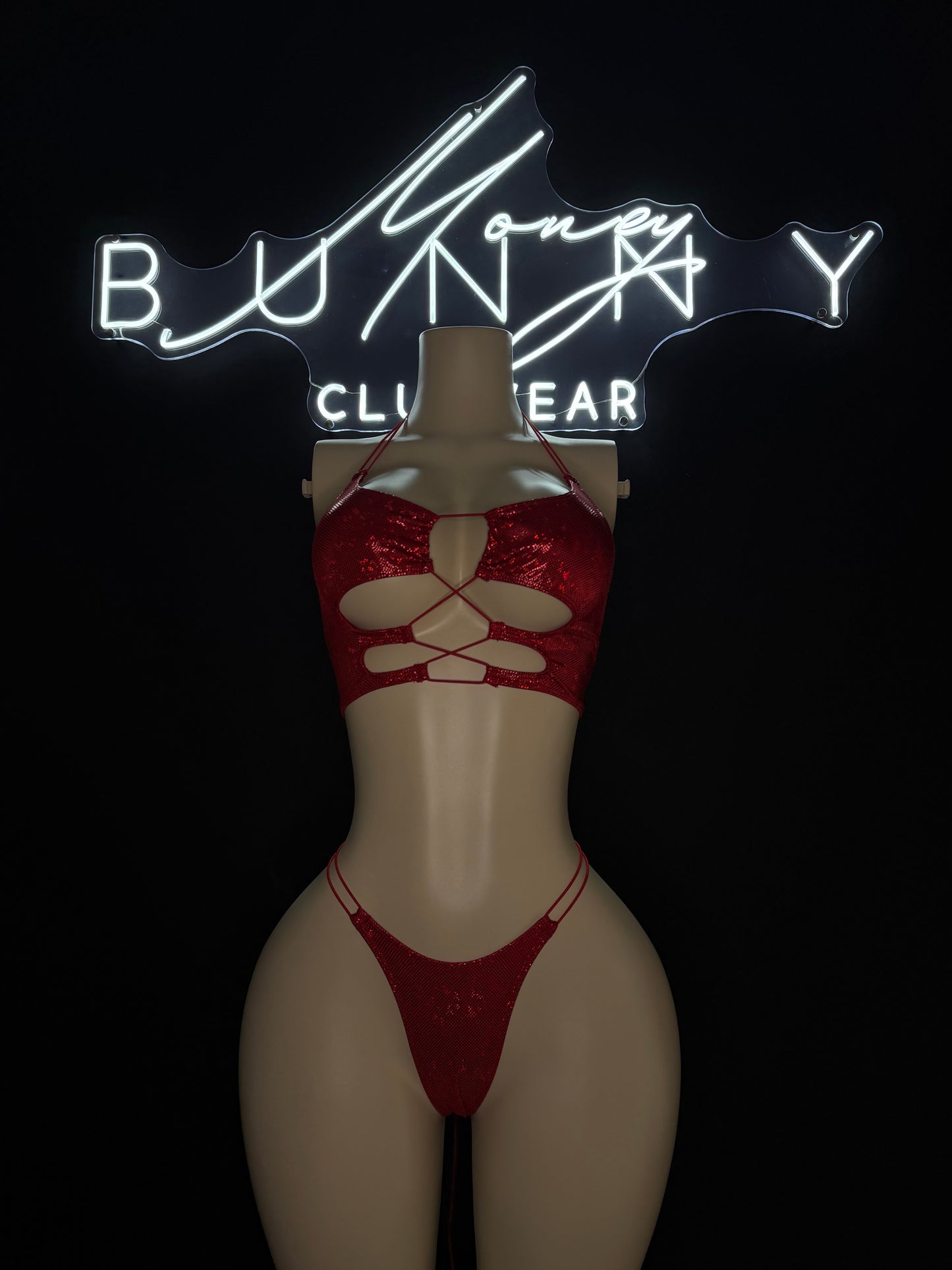 GhettoAngel— Red Shimmer Set Fits S-L