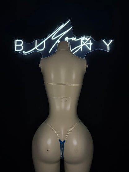 Mula— Blue & $ Print Set Fits S-M