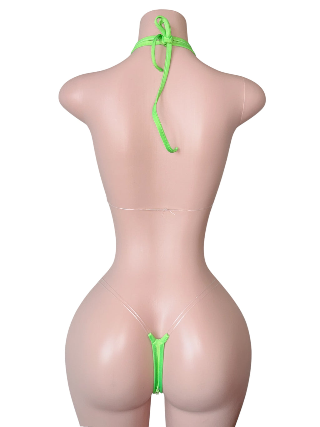 Neon Green Hustle Rhinestone Set