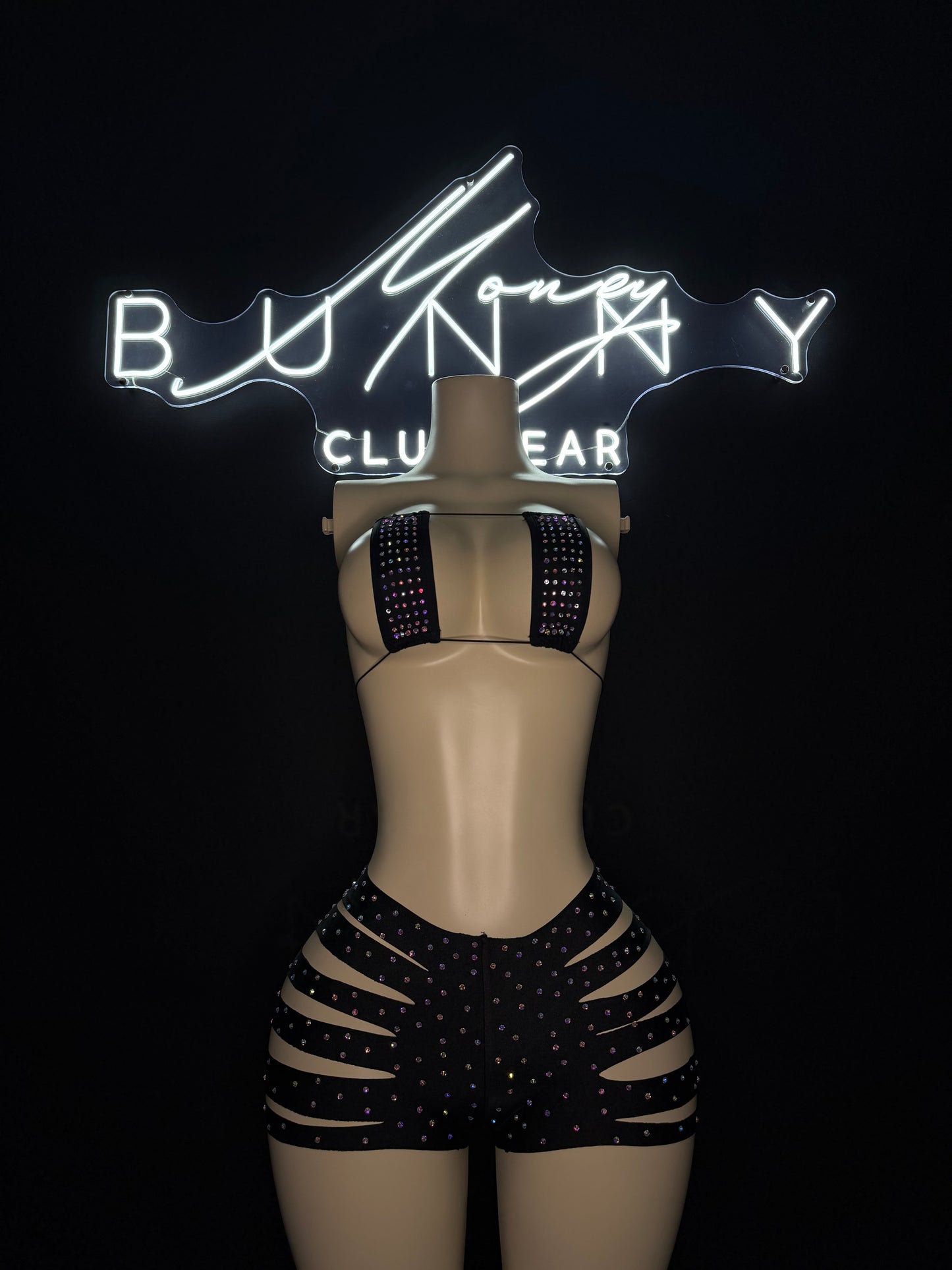 Untamed— Black Short Set Fits S-L