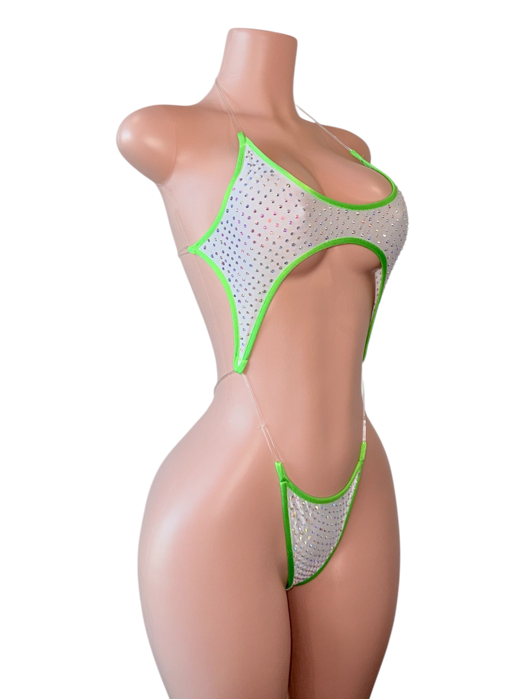 Neon Drip Rhinestone Cutout Set