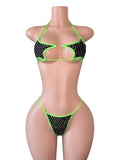 Midnight Money Rhinestone Bikini Set
