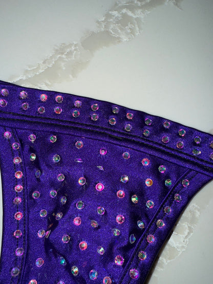 Show Stoppa- Purple Bikini Fits S-M