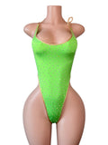 Lucky Money Rhinestone Bodysuit