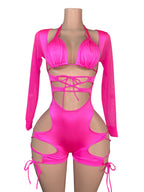 Pink Paycheck Romper