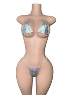 Holographic Silver Bikini