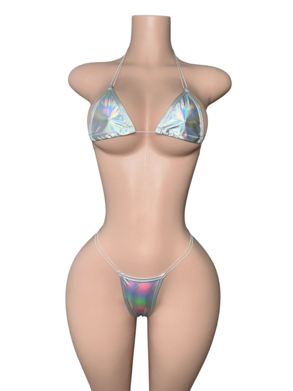 Holographic Silver Bikini