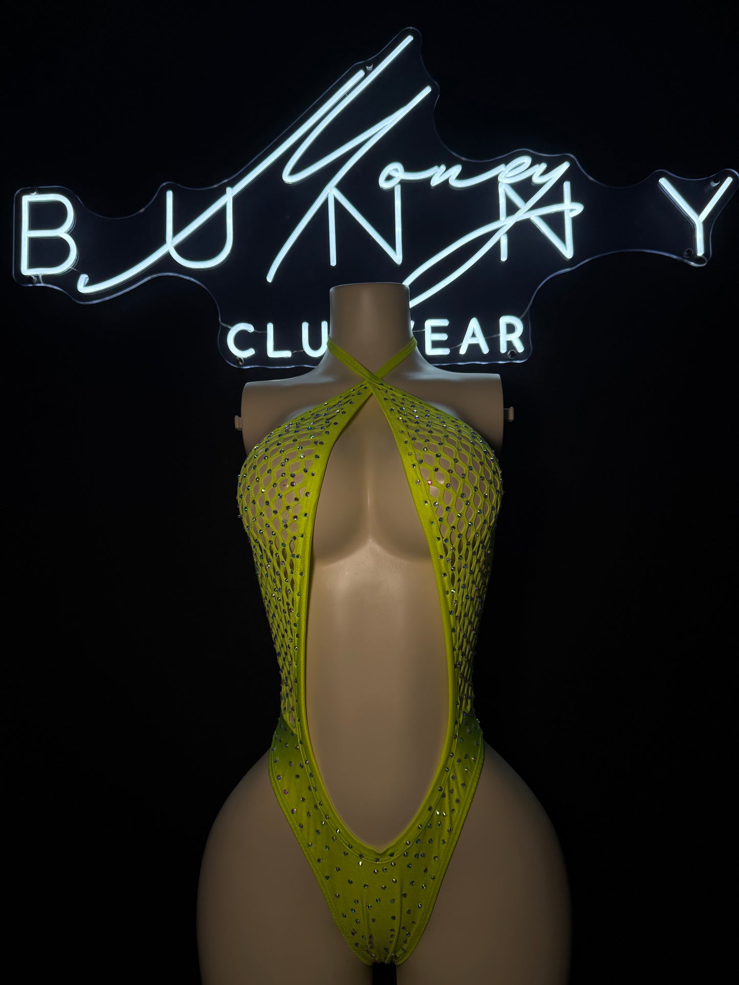 neon yellow one piece